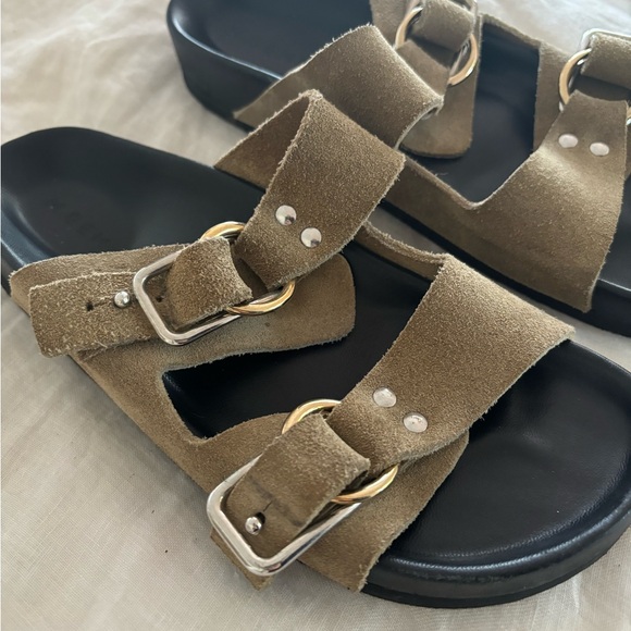 M. Gemi The Isa Slides in Khaki - Picture 5 of 8